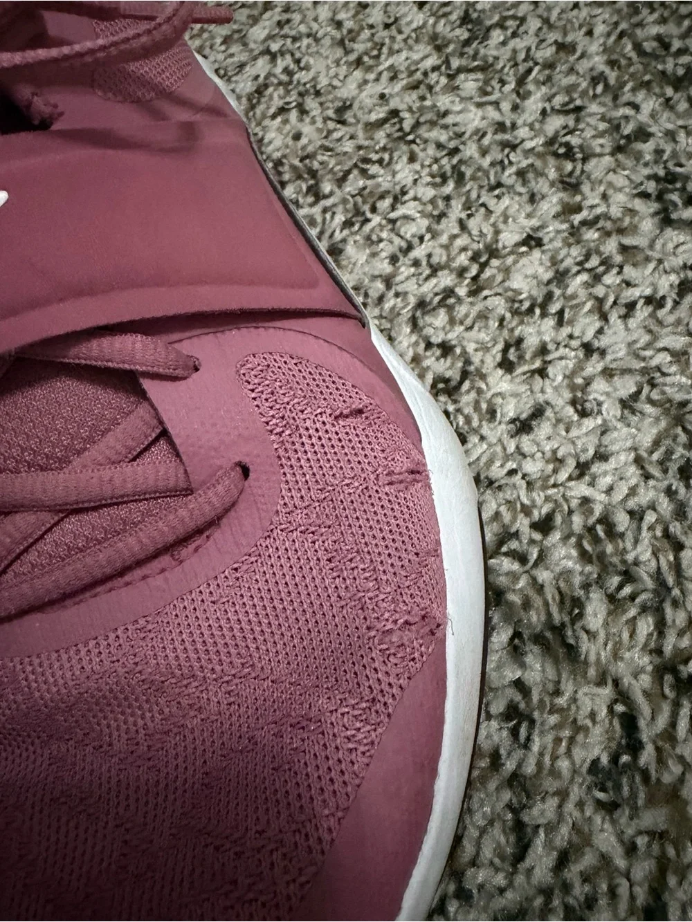 Nike Rose Pink Athletic Sneakers with White Swoosh